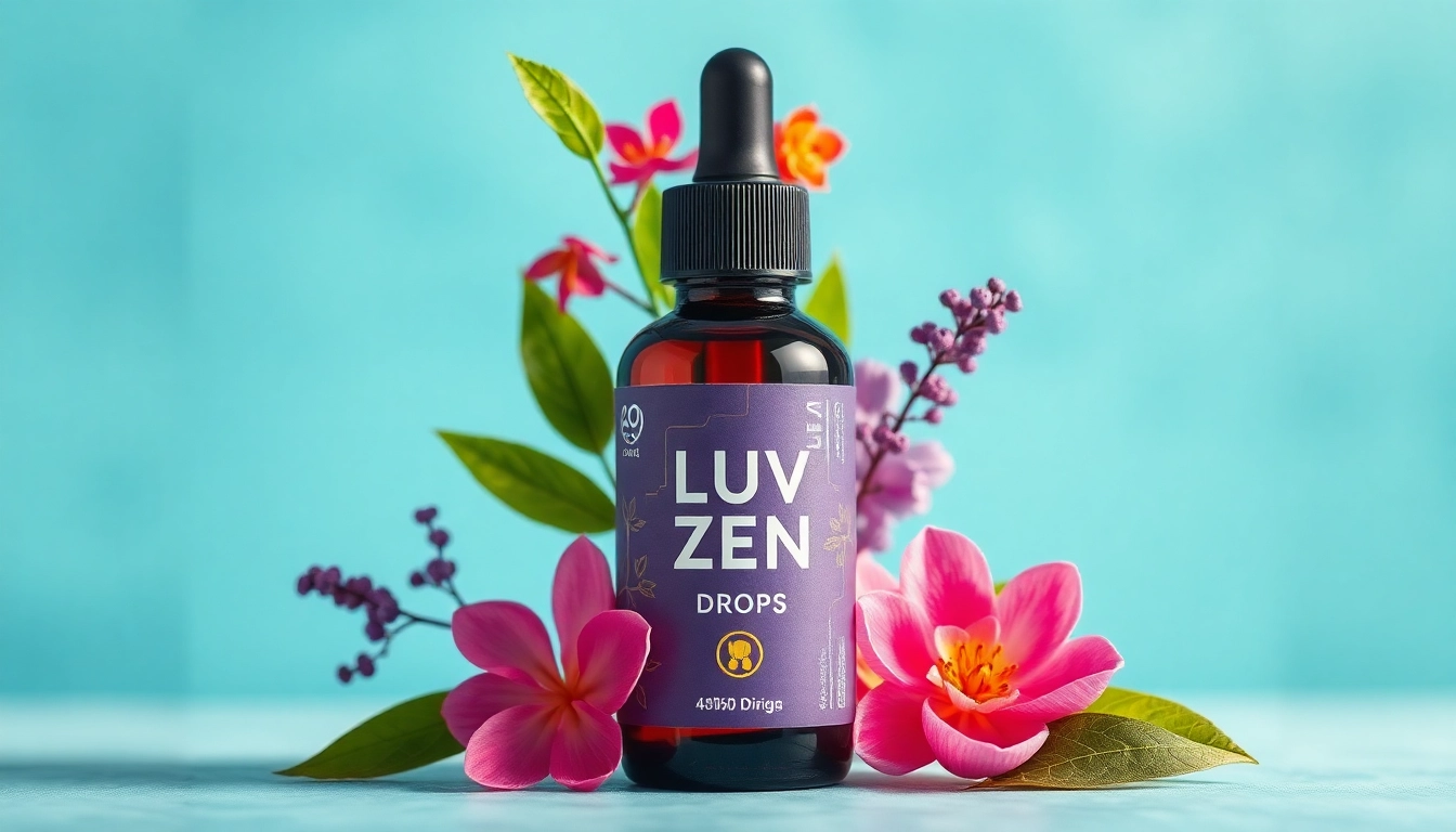 Buy zen drops for natural stress relief with LUV's calming herbal tincture.