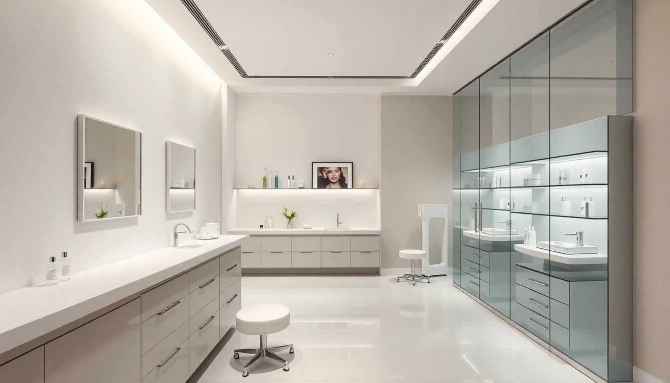 Behandlung zur Hautverjüngung in einer modernen Klinik, die ein angenehmes Ambiente bietet.