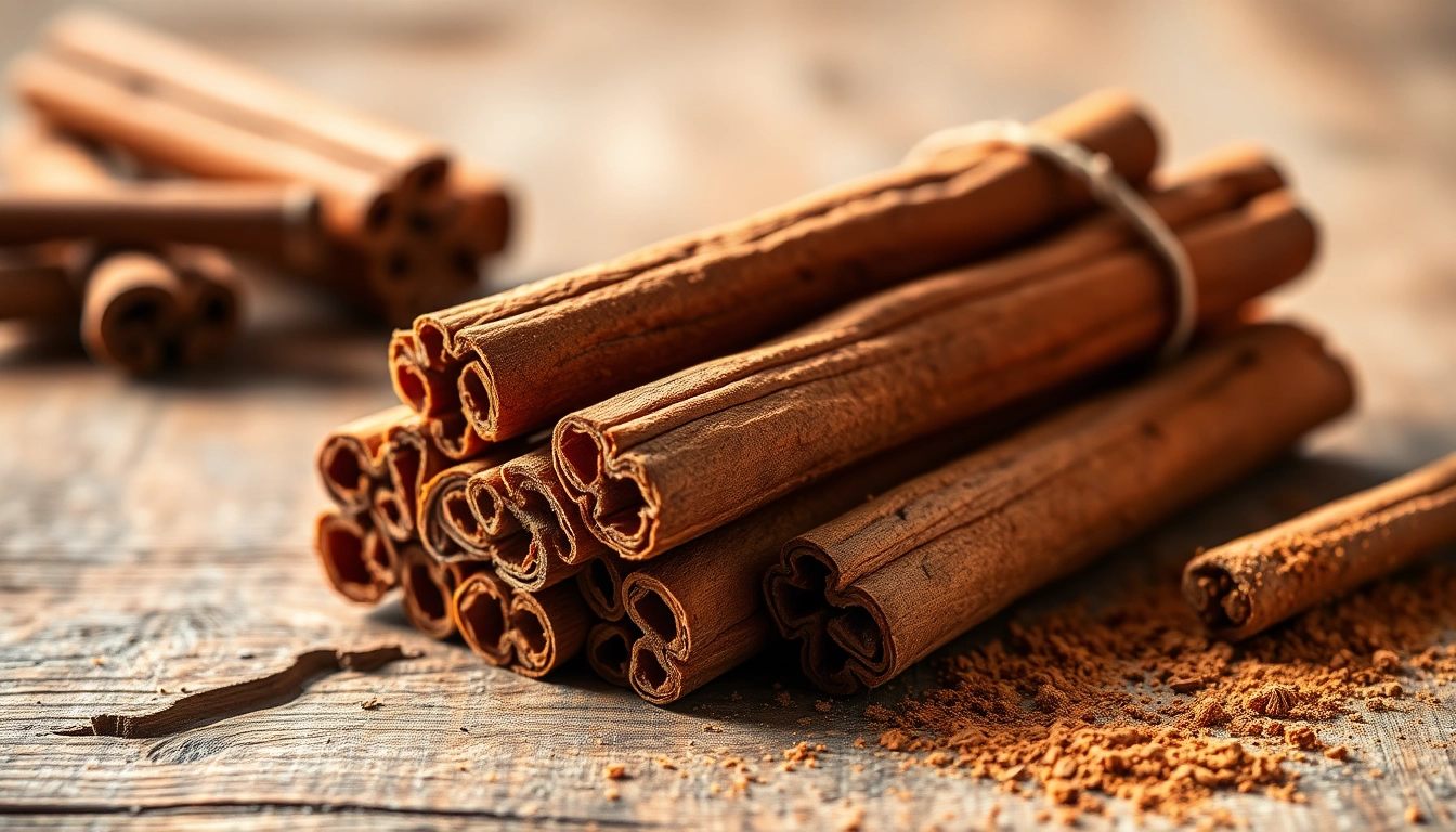 Enhance your culinary experience with high-quality Cinnamon Bark showcased beautifully.