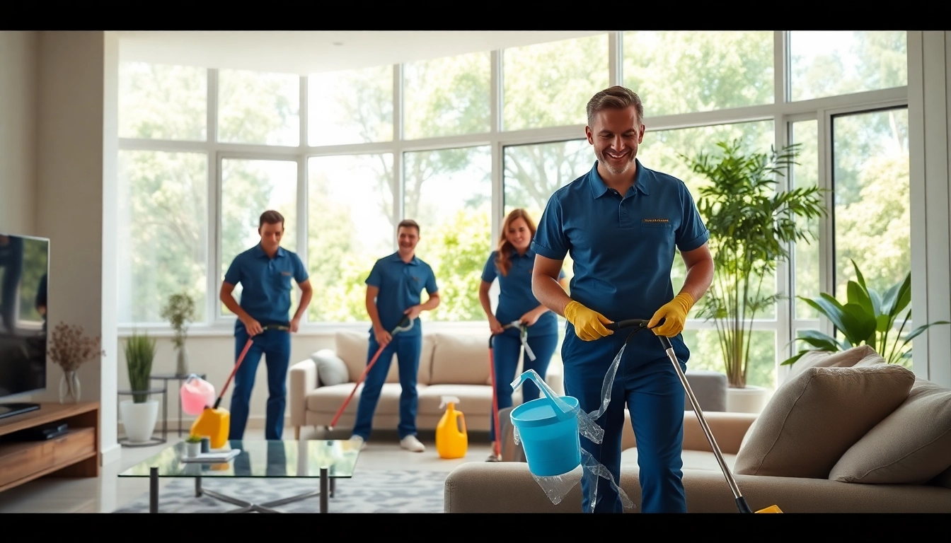 Bond cleaning Brisbane service showcasing professional cleaners making an apartment spotless.