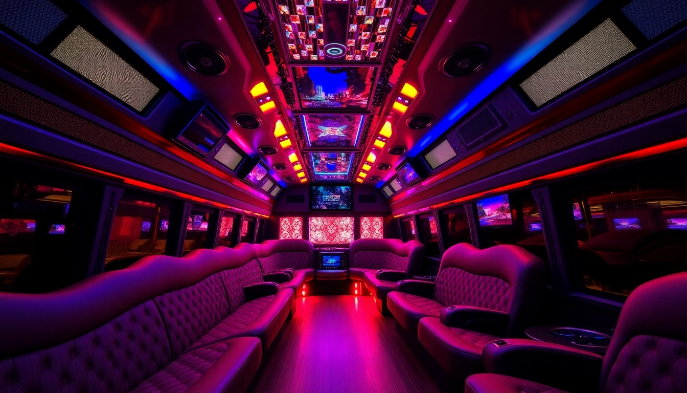 Experience the luxury of an Atlanta party bus with plush interiors and top-notch entertainment.