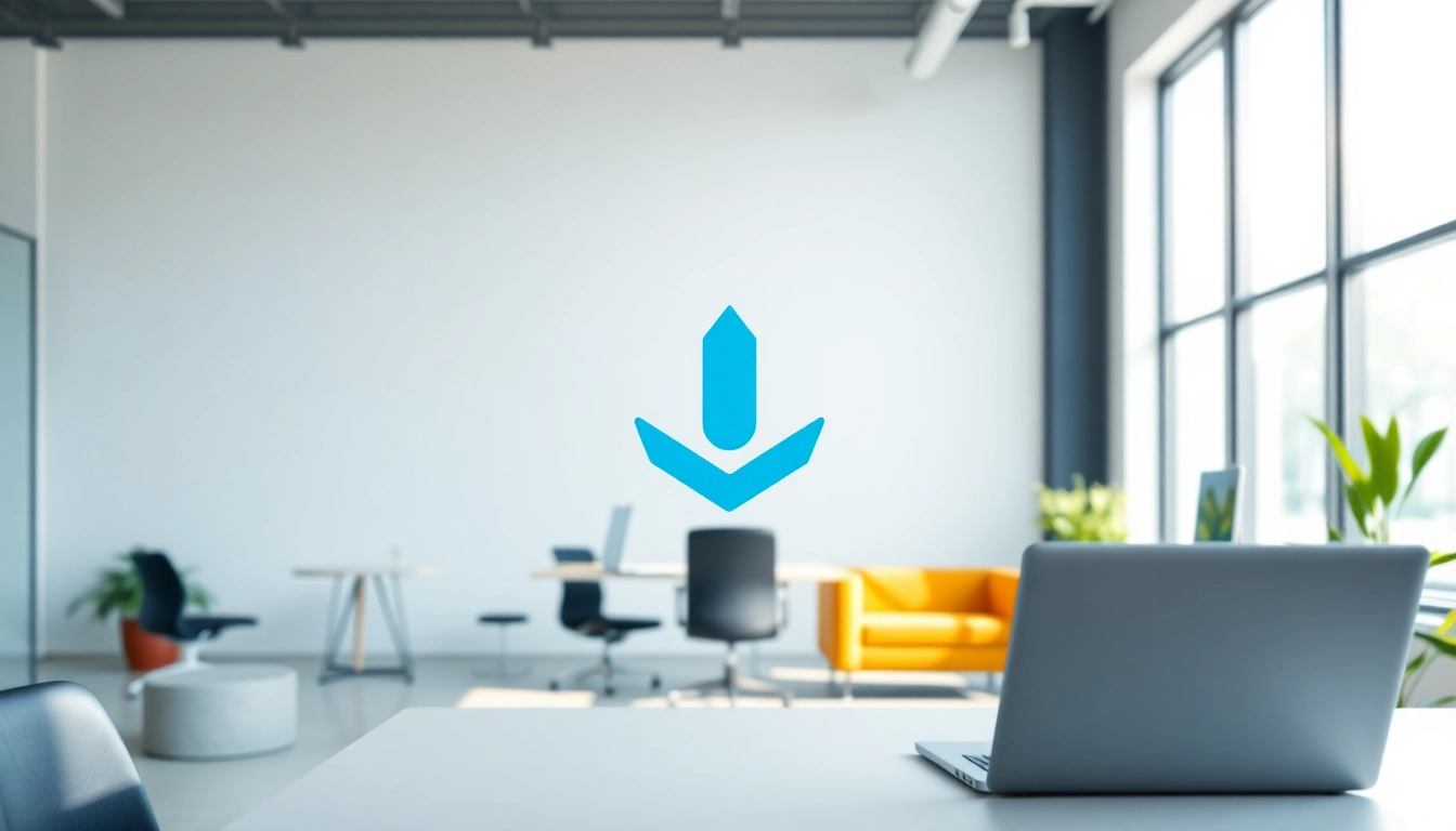 Designing a trademark logo in a vibrant office setting reflects professionalism and creativity.