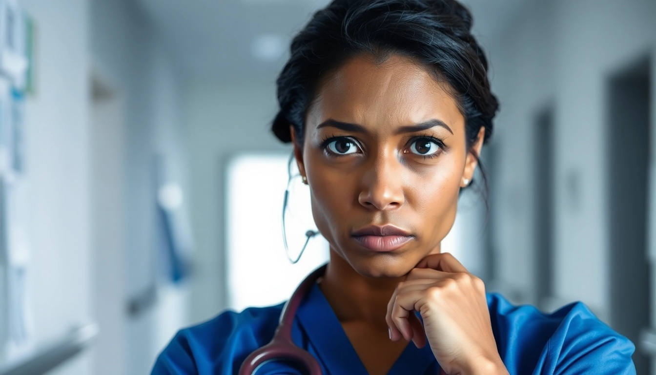 Nurse reflecting on challenges within the VDAP Program in Alabama, showcasing concern and introspection.