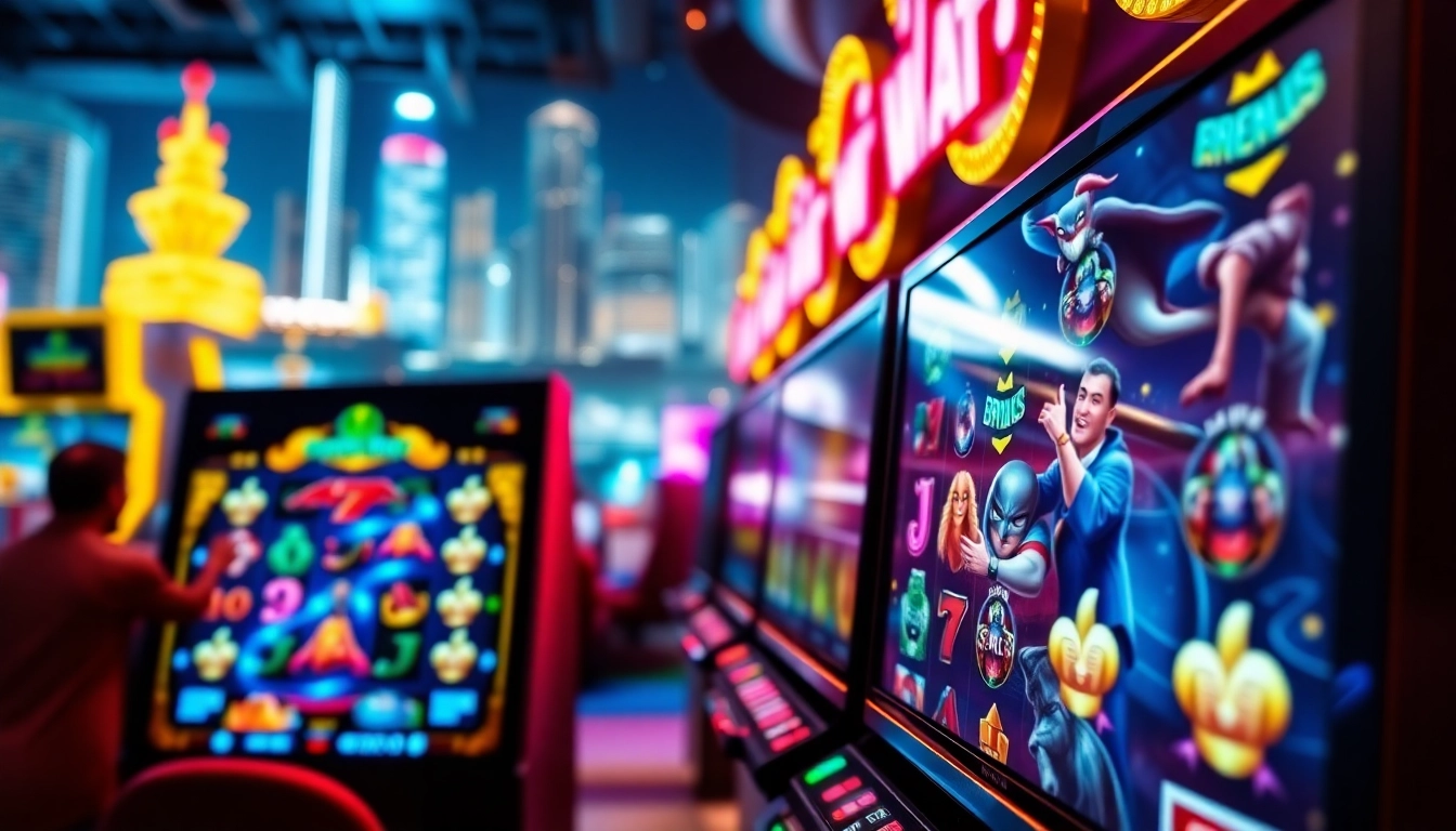 Menampilkan permainan menarik dari situs slot batman138 dengan latar belakang yang penuh semangat.
