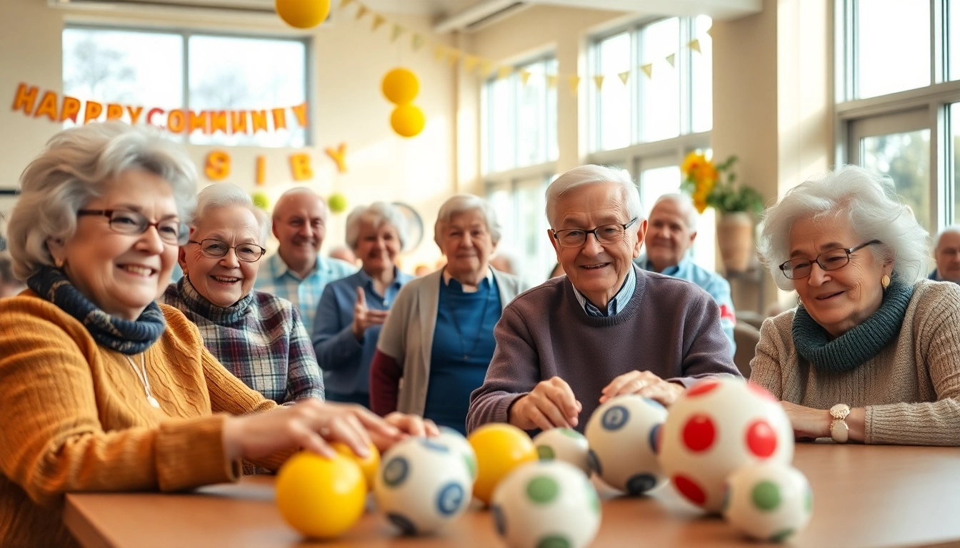 Howard Lieburn Senior Center seniors enjoying a vibrant bingo game with laughter and community spirit.