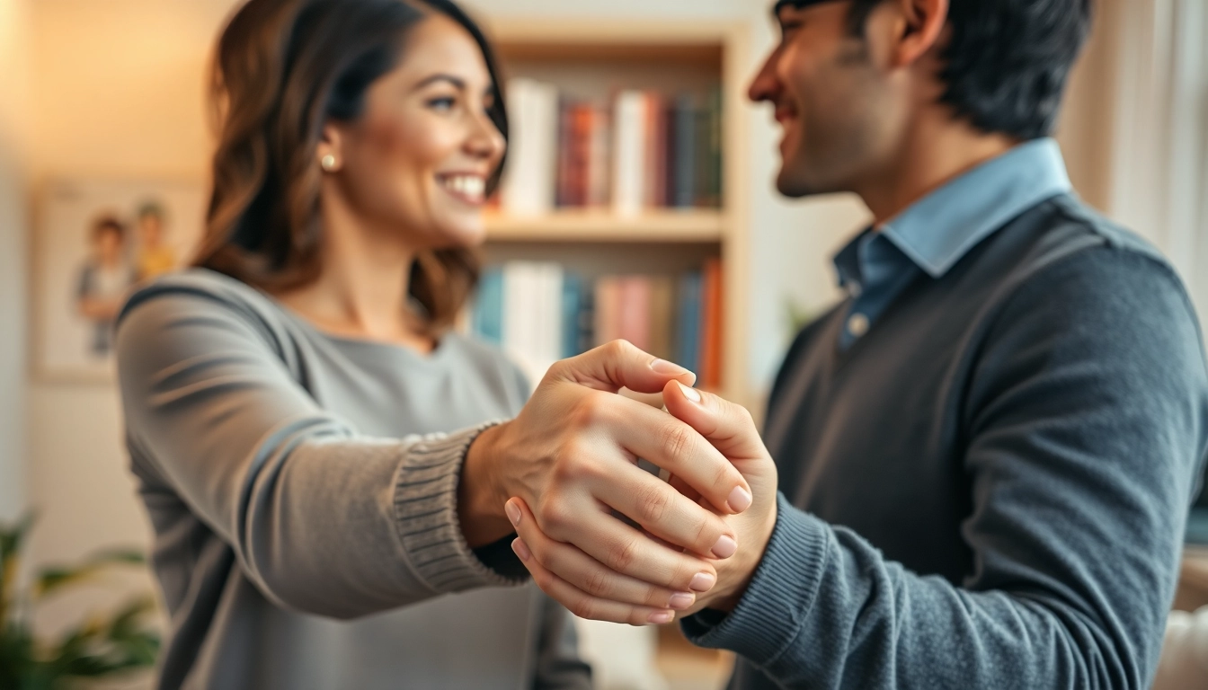 Couple practicing communication in relationships, demonstrating connection and trust in a cozy setting.